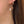 Peach Moonstone Hoop Earring Chunky Small - 14k Gold Filled