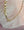 Mother-of-pearl necklace - 14k Gold Filled - Beige Cord - Adjustable (35 - 45 cm)