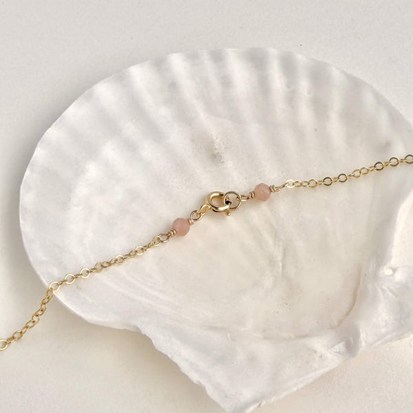 White Pearl Necklace - 14k Gold Filled